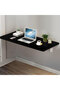 Wall mounted folding table and desk 120x60 cm black - 4