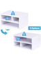 Printer Stand with 3 Storage – White Desktop Paper Organizer for Office & Home - 4