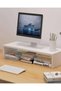 Laptop & Monitor Stand – White Finish 50×24×15 cm Desk Riser for Home & Office