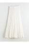 Vizyon New Season Elastic Waist Openwork Crochet Skirt - 6