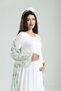 Women's Floral Patterned Crew Neck 2-Piece Maternity Nightgown and Dressing Gown Set - 4