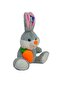 أرنب قطيفة على شكل جزرة 25 سم رمادي