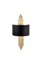 Mızrak Metal Pipe Single Wall Sconce with Tufts, Black Gold Plated, Ambiance Lighting Mizrak-616 - 3