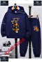 Children's Unisex Printed Hoodie and Sweatpants Set with the Text: "Arya Cute on the Swinging Bridge".