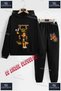 Children's Unisex Printed Hoodie and Sweatpants Set with the Text: "Arya Cute on the Swinging Bridge".