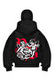 Baby Skull Black Samurai Snow Mask Sweatshirt Cardigan
