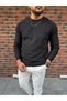 Vertical Striped Ottoman Fabric Pocket Detailed Men's Sweatshirt - 2