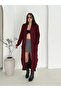 Double Pocket Shawl Collar Long Knitwear Fabric Cardigan