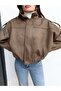 Suede Look Bomber Jacket - 3