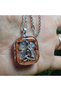 Triquetra - Brown Star Stone Orgonite Steel Chain Necklace (Handmade Design Products)