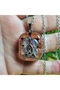 Triquetra - Brown Star Stone Orgonite Steel Chain Necklace (Handmade Design Products) - 3