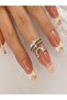 Zircon Stone Nail Ring - 2