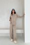 Reglan Sleeve Basic Slit Detailed Knitwear Bottom-Top Set Aw25Au0008 - 5