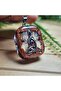 Triquetra - Brown Star Stone Orgonite Steel Chain Necklace (Handmade Design Products) - 5