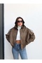 Suede Look Bomber Jacket