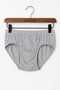 3 Pieces of Cotton Gray Men's Briefs – Breathable, Comfortable Fit - 3