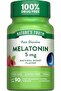 Melatonin 5 mg Fast Dissolve Tablets | 90 Count | Natural Berry Flavor | Vegan, Non-G