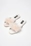Women's Pearl Feather Heelless Lelin Dowry House Slippers Q1L8K0Ck - 2