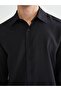 Regular Fit Long Sleeve Dobby Men's Shirt - 4