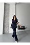 Tie-Detail Double Belted Blazer Vest Trousers Set - 7