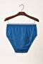 10 Pieces 100% Cotton Cobalt Blue Men's Briefs – Breathable, Comfortable Fit - 4