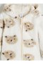 Hooded Plush Baby Boy Cardigan and Pants - 5