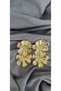 Dangle Flower Earrings - Stainless Steel, Gold Color, Elegant and Stylish Women's Earrings - 3