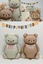 Cream Color Bow Tie Big Bear Foil Balloon Birthday Party Decoration - 4