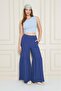 Paçası Ruched Detail Aerobin Fabric Women's Trousers - Elastic Waist, Comfortable Cut 700-3763330 - 4