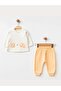 3-Piece Organic Tracksuit Set with Baby Hoodie and Rabbit Figure - 3