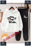 Children's Unisex'Na Fear Goz' Special Printed Hooded Tracksuit Set