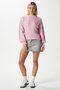 Women's Stay Soft Texture Hair Knit Thick Pink Knitwear Sweater Kz00174 - 5