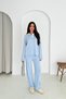 Basic Polo Neck Half Placket Buttoned Knitwear Bottom-Top Set Aw25Au0013 - 5