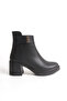 Iveralia Black Women's New Season Flat Buckle Detailed Zippered Daily Comfortable Fit Boots - 4