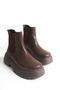 Isabella Sinclair Brown Women's New Season Flat Elastic Daily Comfortable Fit Boots