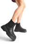 Women's New Season Flat Elastic Black Daily Comfortable Fit Boots - 6
