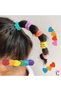 100-Piece Small Soft Elastic Ponytail Tie Buckle Set - Colorful Baby Children's Rubber Hair Tie - 3