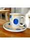 Maya Porcelain 4 Piece Set of 2 Coffee Cups 100 ml Classic - 5