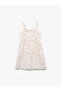 Linen Blend Cotton Floral Suspender Dress - 2