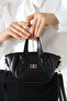 Black Women's Bag Small Size Zippered Crossbody Shoulder and Hand Bag - 6