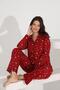 100% Cotton Long Sleeve Buttoned Pocket Women's Pajama Set 98302-303 - 5