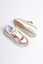 Avira Women's White Tan Thick Soled Sports Shoes Sneakers - 4