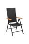 9 Piece Garden Dining Set Black and Brown - 2