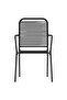 5 Piece Garden Dining Set Black - 2