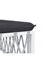 10 Piece Garden Lounge Set with Cushions White Steel - 7