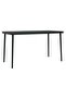 5 Piece Garden Dining Set Black - 4