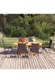 7 Piece Garden Dining Set Poly Rattan Black