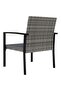 3 Piece Garden Dining Set Poly Rattan Grey - 8