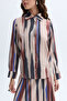 Women's Beige Modal Blend Printed Shirt - 4