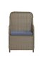 5 Piece Garden Dining Set with Cushions Brown - 2